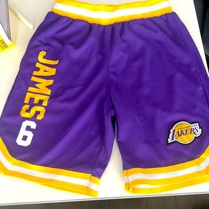 NBA Lakers jersey shorts